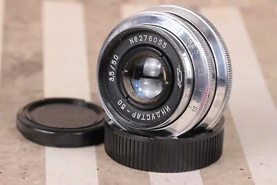 Industar-50 (3.5/50) Silver USSR Lens M39 Sonnar Leica LTM  • $49.99