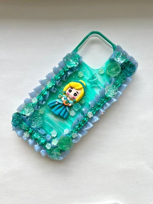$40 • Buy Cinderella Case Cute Decoden Diy Phone Case Handmade
