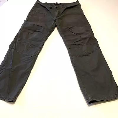 Men's Hawx Work Gear Ripstop Utility Cargo Pants Double Knee  Grey Size  36x32 • $22.50