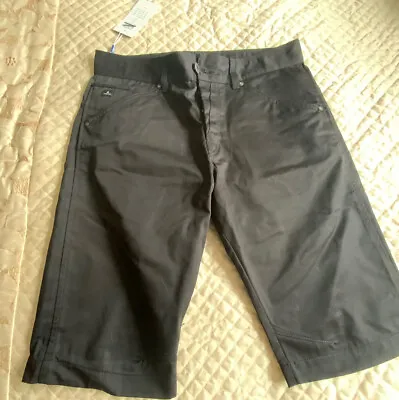 £10 • Buy Jack & Jones Mens Black  Denim Shorts Long Sizes M