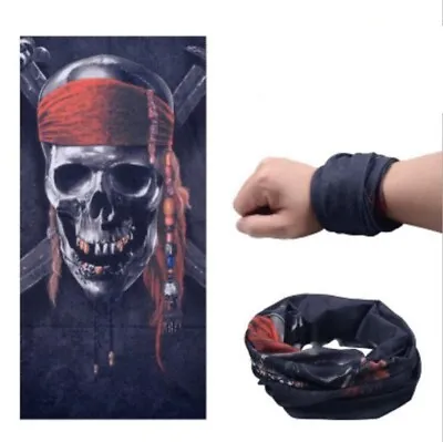 Skull Bandana Mask Headband Balaclava Motorcycle Scarf Neck Skeleton Sport Ski  • $6.99