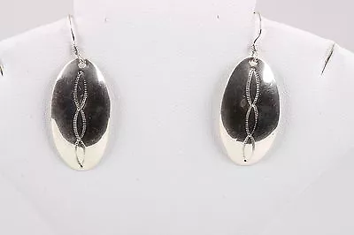 Mb Sterling Long Oval South Western Earring 925 Vintage 1207 • $40