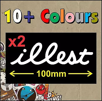 $3.10 • Buy Illest Flatface STICKER DECAL JDM TURBO DRIFT X2 - HIGH QUALITY - Small