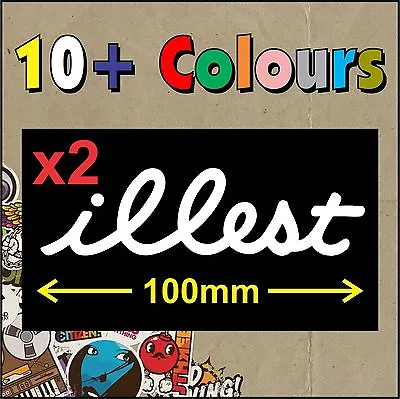 Illest Flatface STICKER DECAL JDM TURBO DRIFT X2 - HIGH QUALITY - Small • $3.10