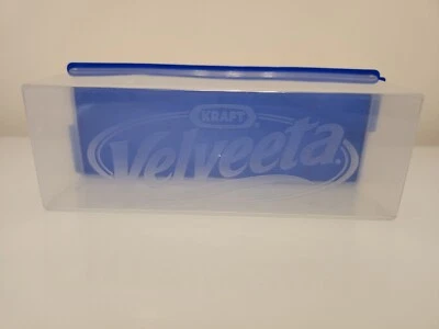 Kraft Velveeta Cheese Vintage Plastic Storage 2 Pound Container Keeper Blue  • $18