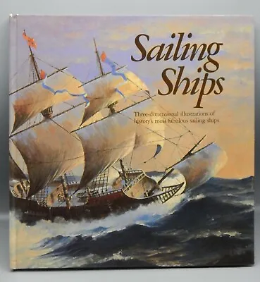 1984 Vintage SAILING SHIPS Illustrated POP UP Action Book NAUTICAL Boat VIKING ! • $18