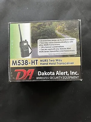$79.50 • Buy Dakota Alert M538-HT MURS Wireless VHF Transceiver - Handheld 2-Way Radio...