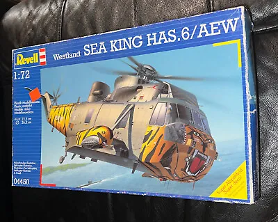 $45 • Buy REVELL # 04450 1/72nd  SCALE  WESTLAND SEA KING HAS .6 AEW HELICOPTER  MODEL KIT