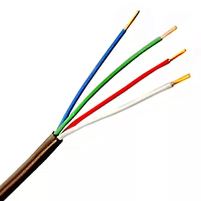 Thermostat Wire 20/4 Solid Copper 20AWG 4-Conductor Power Limited Cable UL CL2 • $28