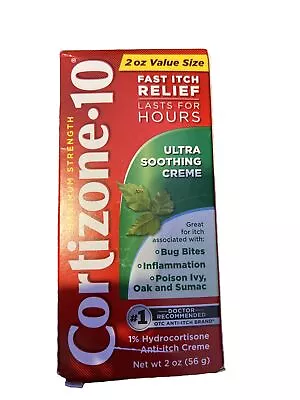 Cortizone•10 MAXIMUM STRENGTH ITCH RELIEF PLUS ULTRA MOISTURIZING CREAM Nourish • $9.99