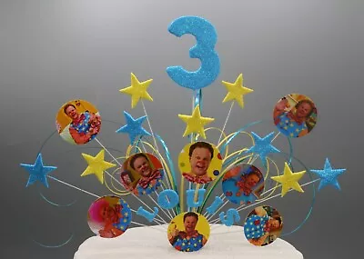 Cake Topper Explosion Stars On Wires Mr Tumble Furchester 1st 2nd 3rd 4th 5t 006 • £14.99