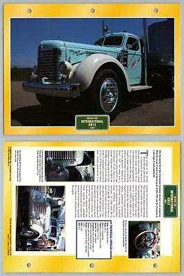 International KB12 - 1947 - Golden Age - Atlas Trucks Maxi Card • $3.17