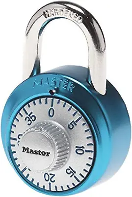 Master Lock 1561DLTBLU Locker Lock Combination Padlock 1 Pack Light Blue • $8.28