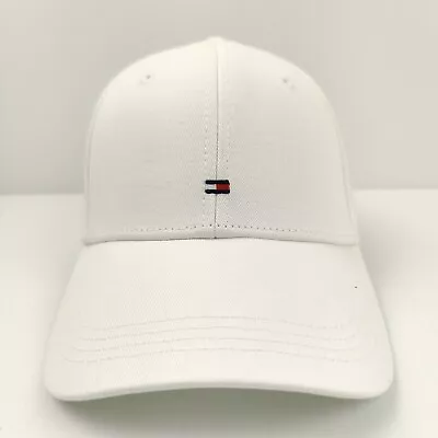 Tommy Hilfiger Men's White Classic BB Cap  E367895041 Adjustable Cotton • $39.99