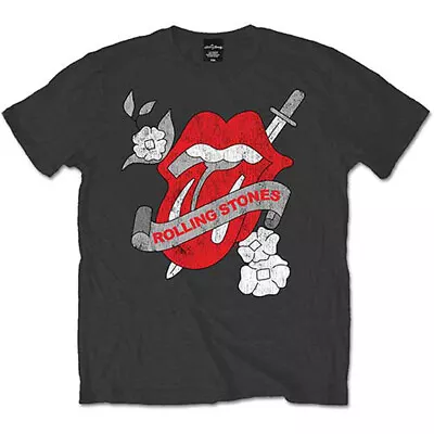 The Rolling Stones Vintage Tattoo Official Tee T-Shirt Mens • $41.79