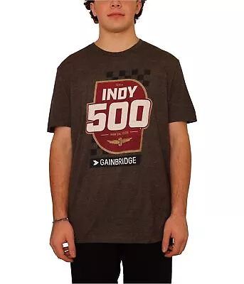 Indy 500 Mens Shield & Racecar Graphic T-Shirt • $12.89