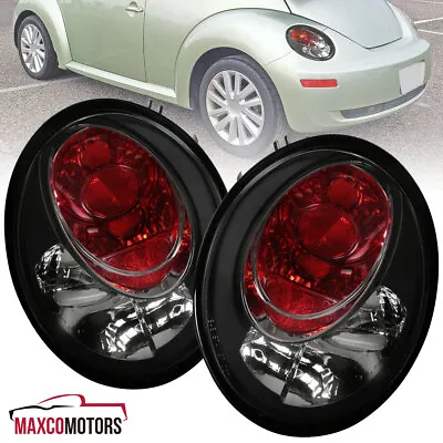 Black Tail Lights Fits 1998-2005 Volkswagen Beetle Brake Lamps Left+Right Pair • $58.49