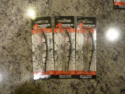 3 MATZUO KINCHOU MINNOW  CONVICT 5/16oz SIZE 9 • $11