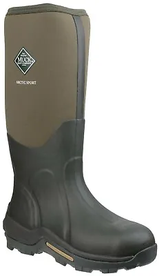 Muck Boot Arctic Sport Moss Green Fleece Lined Wellington Boot • £123.90