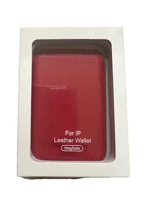 New Magsafe Accessory For Apple Iphone Smartphone Device Red Wallet Case • £19.99