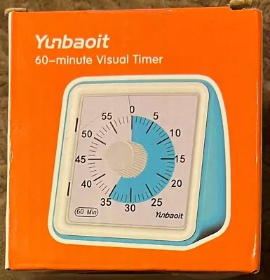 Yunbaoit 60 Minute Visual Timer Adjustable Alarm Volume / Duration Requires AAA • $19.95