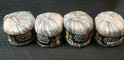 4 Skeins Jaeger Cotton Flamme Multicolor  • $14