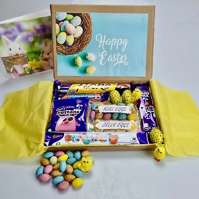 Easter Sweet & Chocolate Gift Box Hamper Letterbox Gift VEGETARIAN Friendly • £5.99