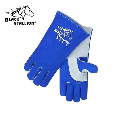 $10.95 • Buy Black Stallion 320 Leather Stick Welding Gloves S-xxl