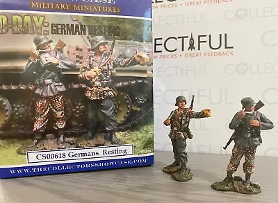 Collectors Showcase #cs00618 - Germans Resting - 2x Lead Soldier Set Mib🔥 • $59.99