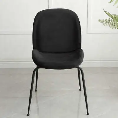 $226.80 • Buy Velvet Dining Chairs/Velvet/Steel Legs/Chairs/Grey/Black
