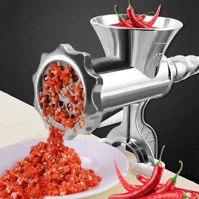 Adjustable Heavy Duty Hand Operated Manual Kitchen Meat Mincer Grinder • £9.99