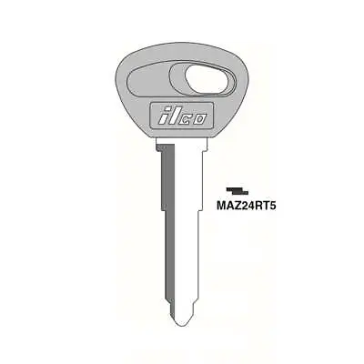 ILCO New Uncut Cloneable Transponder Key Replacement For Mazda T5 Chip MAZ24RT5 • $19.12