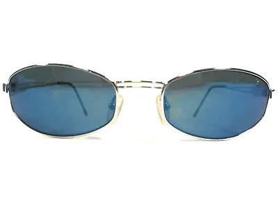 Benetton Formula Sunglasses B.F. 1 006-300 Silver Rectangular Frames W Blue Lens • $59.99