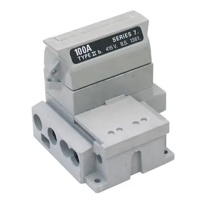 £35.99 • Buy Henley 54138-12 House Service Cut Out Fuse Carrier & Base SP&N 100AMP Rated