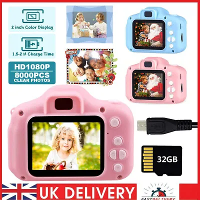 £4.46 • Buy Children Kids Gift LCD Camera For Mini Toy Digital Children Camera 1080P HD UK