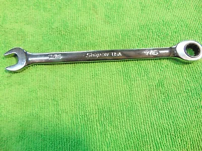 Snap-on Tools USA NEW 7/16  SAE 0° Non-Reversing Ratcheting Combo Wrench OXR14A • $40