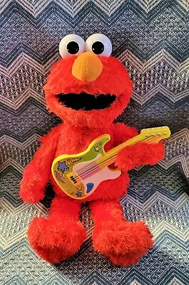 Sesame Street Rock & Rhyme Talking Singing ELMO 14  Plush Toy With Guitar  • $22.98