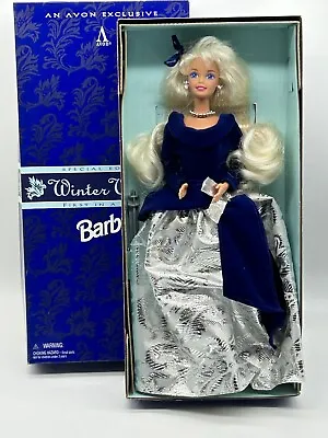 New Mattel 1995 Special Edition Avon Winter Velvet Barbie Doll #15571 New In Box • $8.99