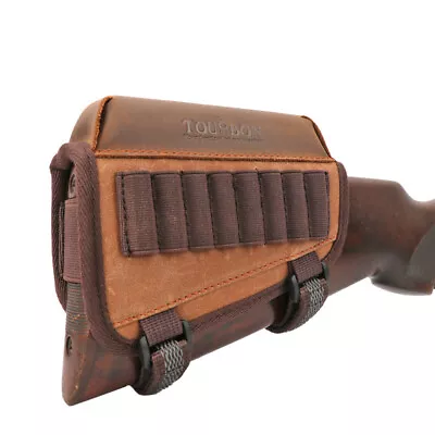 TOURBON Canvas Hunting Savage/Mosin Rifle Ammo Carrier Cheek Rest Comb Riser AU • $42.56