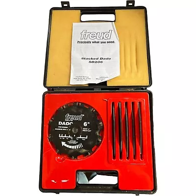 Freud 6  Carbide Tipped Stacked Dado Set SD206 In Case With Manual • $59.99