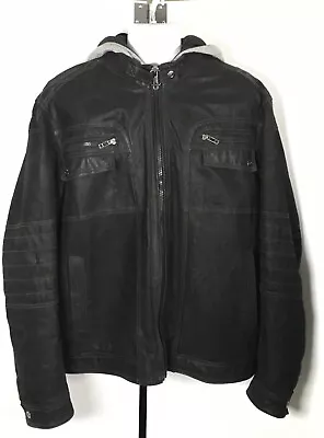 Angelo Litrico Motorcycle Jacket W Removeable Hood 3XL • $149.99