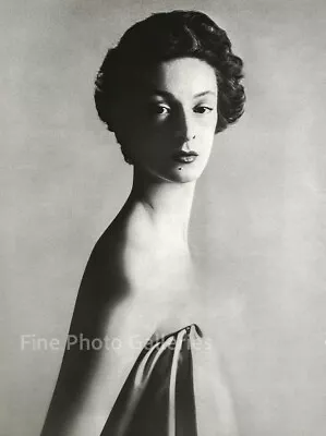 1953 Vintage RICHARD AVEDON Socialite Marella Agnelli Fashion Duotone Photo Art • $188.14