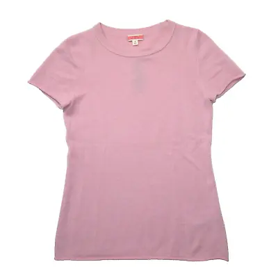 NWT J.Crew Short-sleeve Cashmere T-shirt In Iced Quartz Pink Sweater S • $72