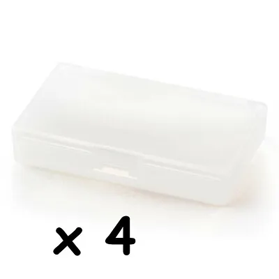 MUJI Set Of 4 PP Case SS 37x63x12mm Polypropylene Box Small Item Storage Case • $11.99