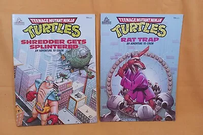 Vintage Teenage Mutant Ninja Coloring Books Lot Of Two 1989 Unused • $6.99