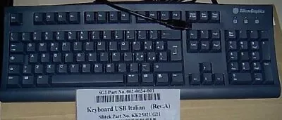 Sgi Italian Usb Keyboard Great For Pcs Or Macs - Black New Billingual New • $30.99