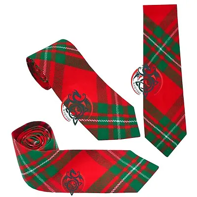 Men's Scottish Neck Ties For Kilt Macgregor Tartan Acrylic Wool/Kilt Neck Tie • £10.99