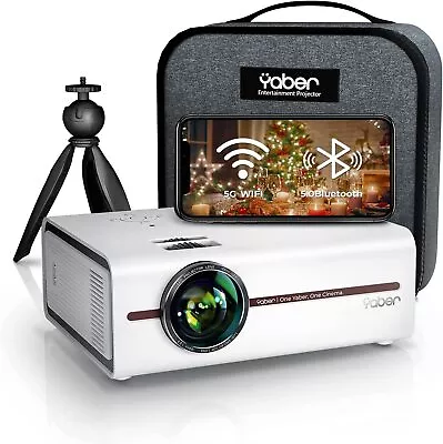 $243.99 • Buy YABER V5 Mini Projector, 2.4G+5G WiFi Bluetooth Projector 1080P Full HD Supporte