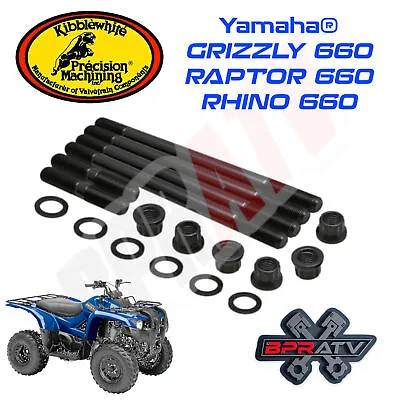 Yamaha Rhino Raptor 660 Kibblewhite Stronger Heavy Duty Cylinder Head Studs Kit • $89.98