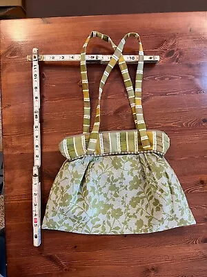 Maruca Handmade Tapestry Fabric Shoulder Bag Purse Moss Sage Green Grey Blue • $28